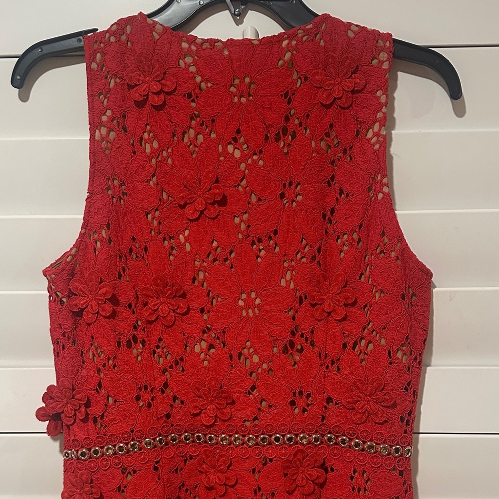 Michael Michael Kors Appliqué Lace Dress- Size 6 - Picture 5 of 6